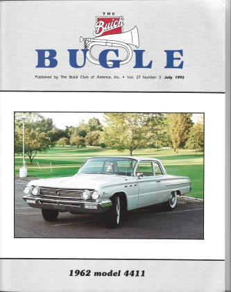 THE BUICK BUGLE 1992 JULY - '62 MODEL 4411 LE SABRE